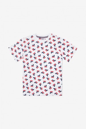 Fila Adam Tee Blancas | JAWL87031