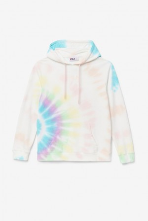 Fila Aerolynn Tie Dye Hoodie Creme | AHNV40967