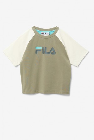 Fila Aisha Tee Azules Turquesa | PVMO43268