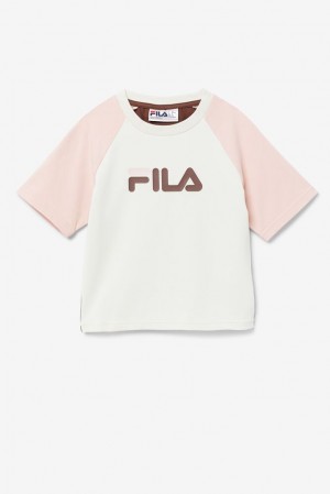 Fila Aisha Tee Verde Menta Rosas | RXQH87934