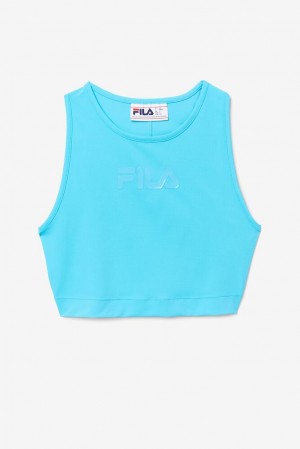 Fila Alva Crop Top Azules | ARWG17932