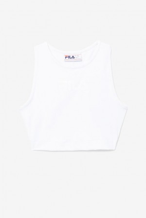 Fila Alva Crop Top Blancas | HFUK72306