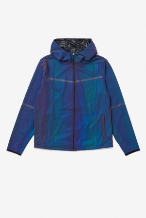 Fila Atticus Reflective Wind Jacket 003 Oil Slick | FTIG93748