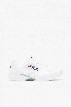 Fila Axilus 2 Energized Tennis Shoes Blancas Blancas Azul Marino | WRSZ48523