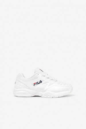 Fila Axilus Jr Tennis Shoes Wht/Wht/Wht | PANO97086