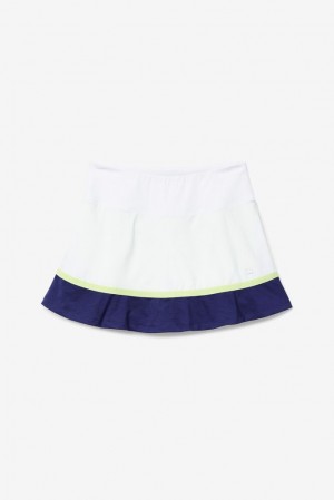 Fila Back Court Flare Skort Blancas | EAJF10924