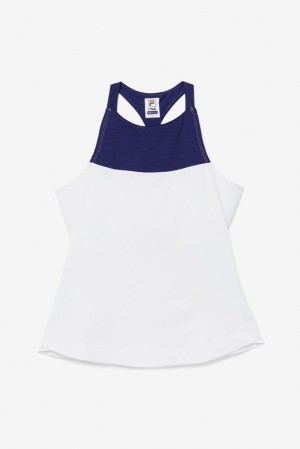 Fila Back Court Halter Tank Blancas | ZXTV48267