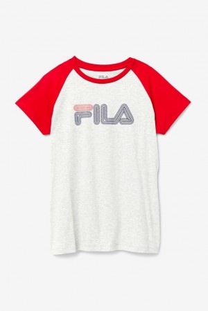 Fila Baseball Tee Verde Menta Rojas | JLHQ07682