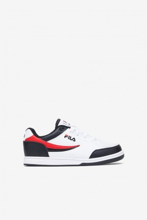 Fila Bbn 92 Low Tennis Shoes Negras Blancas Rojas | PCWQ08517