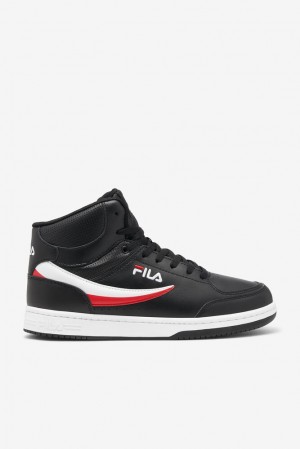 Fila Bbn 92 Mid Tennis Shoes Negras Blancas Rojas | FTJW45912