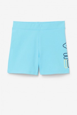 Fila Beatriz High Waist Bike Shorts Azules | KGRE64709