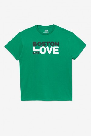 Fila Boston Love Tee Ferngreen | WEVG80125