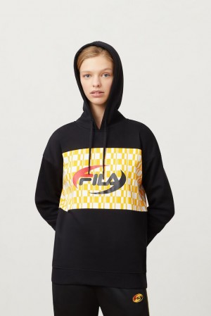 Fila Brianna Hoodie Blk/Gfus/Cred | JARI52486