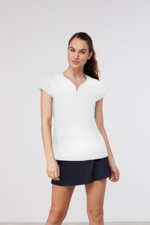 Fila Cap Sleeve Top Blancas | SHOB53418