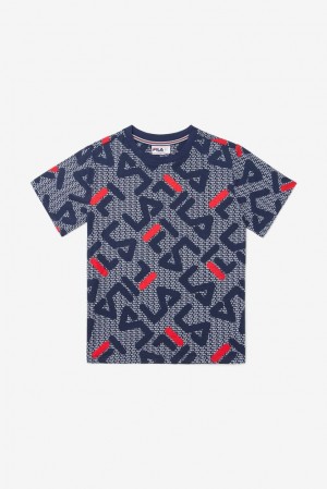 Fila Castori Tee Azul Marino | FXBE39574