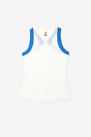 Fila Celestial Point Racerback Tank Blancas Azules Turquesa | BVPD02841