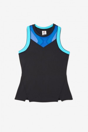 Fila Celestial Point Racerback Tank Negras Azules Turquesa | YGZM58102