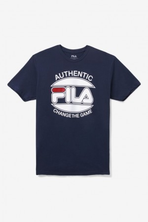 Fila Change The Game Tee Azul Marino | RMFH02457