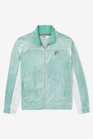 Fila Cisco Velour Jacket Gris Blancas | PCUG37258