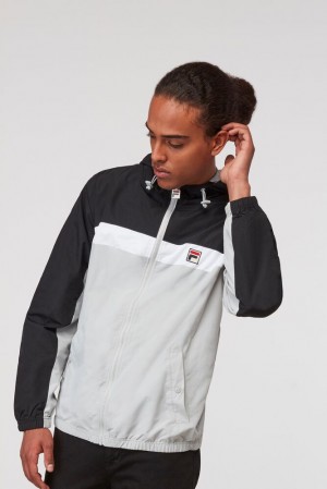 Fila Clipper Wind Jacket Blk/Hris/Wht | MEVR26453