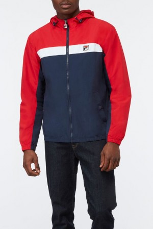 Fila Clipper Wind Jacket Cred/Navy/Wht | EFUH69125