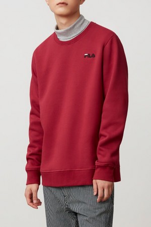 Fila Colona Sweatshirt Rojas Negras Blancas | YZBG26185