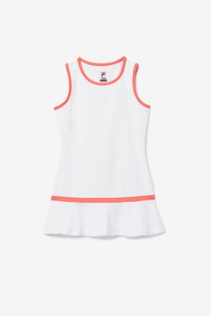 Fila Core Tennis Dress Blancas Coral | TOML79316