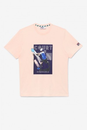 Fila Court Dominance Tee Rosas | RAYG37826