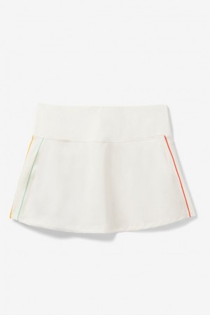 Fila Cross Court High Waisted Skort Blancas | ZYNI15749