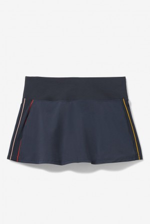 Fila Cross Court High Waisted Skort Indigo | CUQZ78943