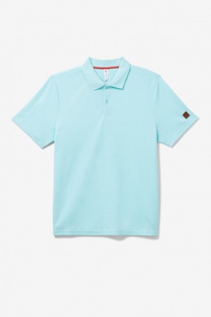 Fila Cross Court Texture Polo Azules | XQIG72198