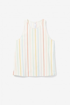 Fila Cross Court Tie Up Back Tank Blancas | JHAP85413