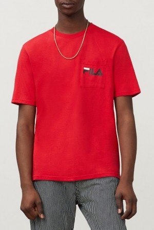 Fila Curtis Pocket Tee Chinesred | IJSY31789