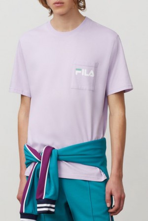 Fila Curtis Pocket Tee Patstelilac | ALDR83207