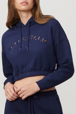 Fila Dana Hoodie Peacoat | ZRJF08316