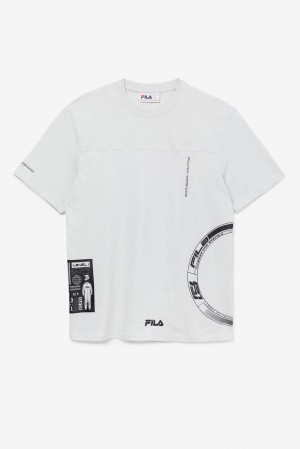 Fila Deltalife Graphic Tee 104 Lunar Rock | NSVX18693