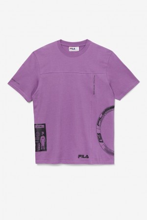 Fila Deltalife Graphic Tee 558 Violet | PIGQ34820