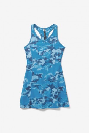 Fila Deuce Court Printed Dress Wht/Multiprt | DBPX40297