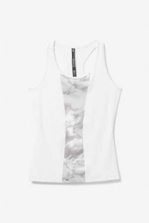 Fila Deuce Court Racerback Tank Wht/Multiprt | MDFP58129