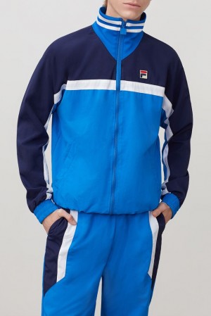 Fila Diego Track Jacket Drblu/Peac/Wht | OFMS39546