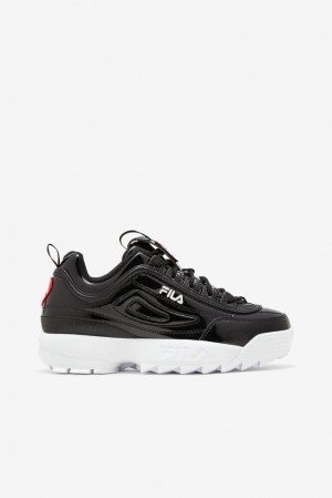 Fila Disruptor 2 Heart Sneakers Negras Negras Blancas | KHRI48795