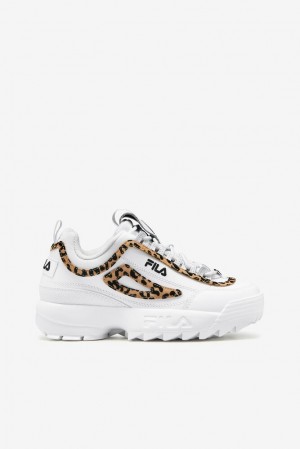 Fila Disruptor 2 Leopard Sneakers Blancas Negras Blancas | MDKC74295