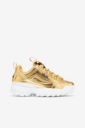 Fila Disruptor 2 Premium Metallic Sneakers Mgld/Mgld/Wht | WTXQ63502