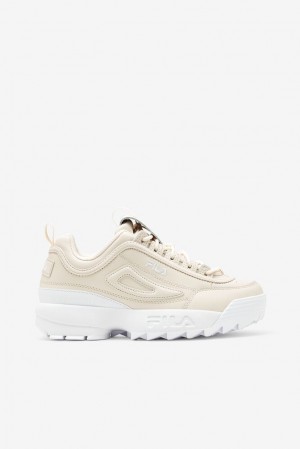 Fila Disruptor 2 Premium Sneakers Blancas Blancas Blancas | KRQD23674