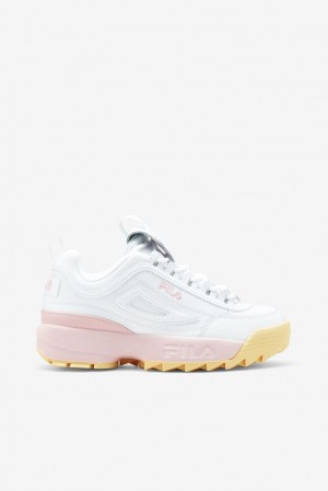 Fila Disruptor 2 Premium Sneakers Blancas Rosas | EPXV61950