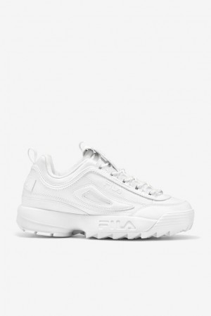 Fila Disruptor 2 Premium Sneakers Blancas Blancas Blancas | CZPG03892