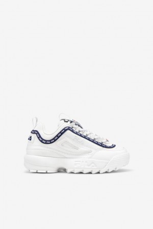 Fila Disruptor 2 Repeat Sneakers Blancas Azul Marino Rojas | SVTL58091