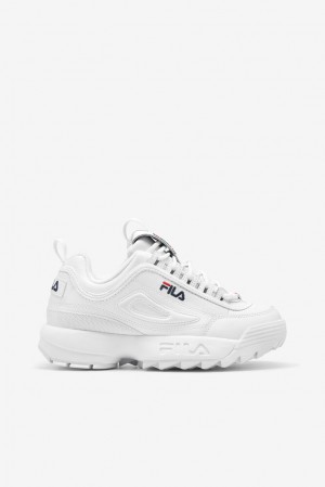 Fila Disruptor 2 Sneakers Blancas Azul Marino Rojas | JLWB82053