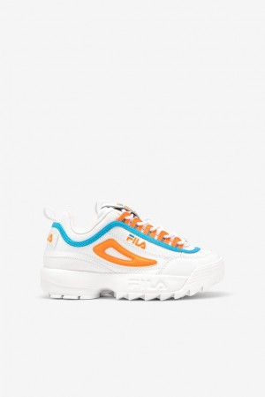 Fila Disruptor 2 Sneakers Blancas Azules Naranjas | BHVC96478