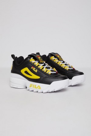 Fila Disruptor 2 Sneakers Blk/Lemo/Wht | QVSX93572